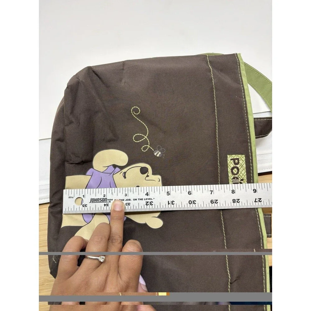Disney - Winnie the Pooh Tote, Diaper Bag Messenger Bag Tote Bag Brown